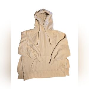 American Eagle Ivory Hoodie Sweatshirt Size Small
